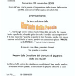 2001 Giornata della Poesia