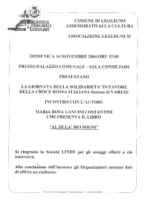 2004 Presentazione libro Lancini