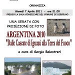 2010 serata Viaggi Argentina