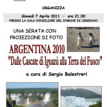 2011 Serata Viaggi Argentina