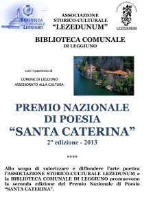 premio nazionale di poesia 2013